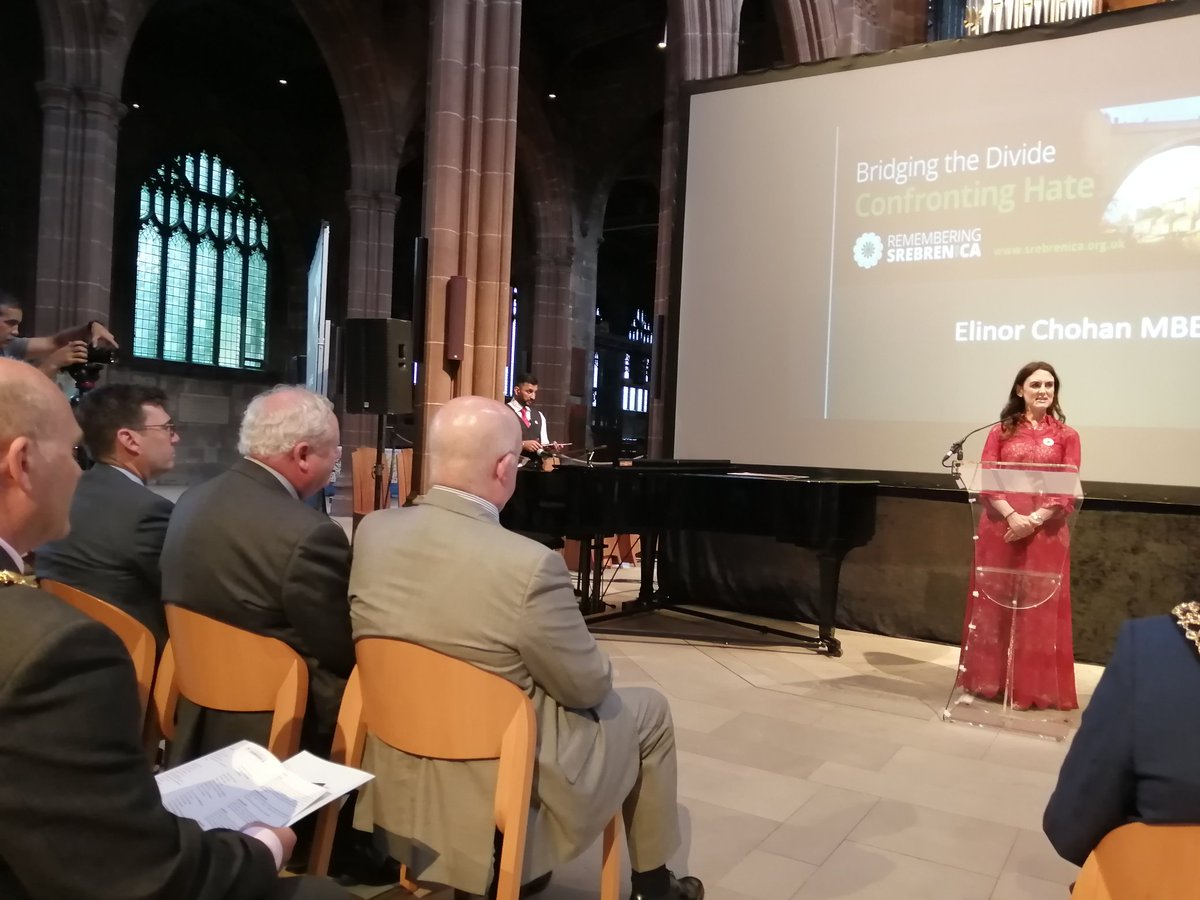 Proud to support Remembering Srebrenica Memorial day. Powerful and emotional stories from survivors. Horrific reminder of how hate of the "other" can lead to genocide. Well done <a href="/ElinorMChohan/">Elinor Chohan</a> for organising the day.