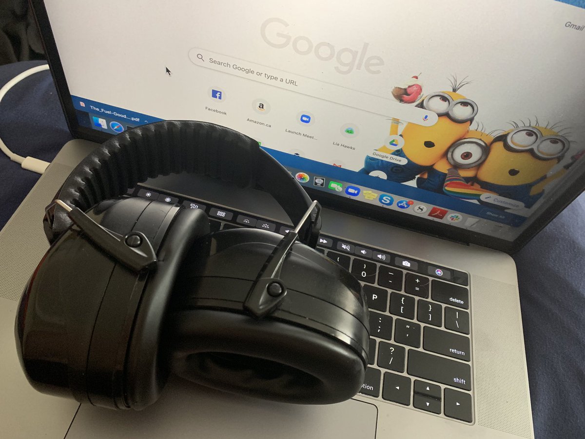WEareMIID's tweet photo. You know it’s writing time when the muffs come out. 😉 #writingcommunity #writerlife #writingtips #silence #focus https://t.co/NmK6i4uoh1