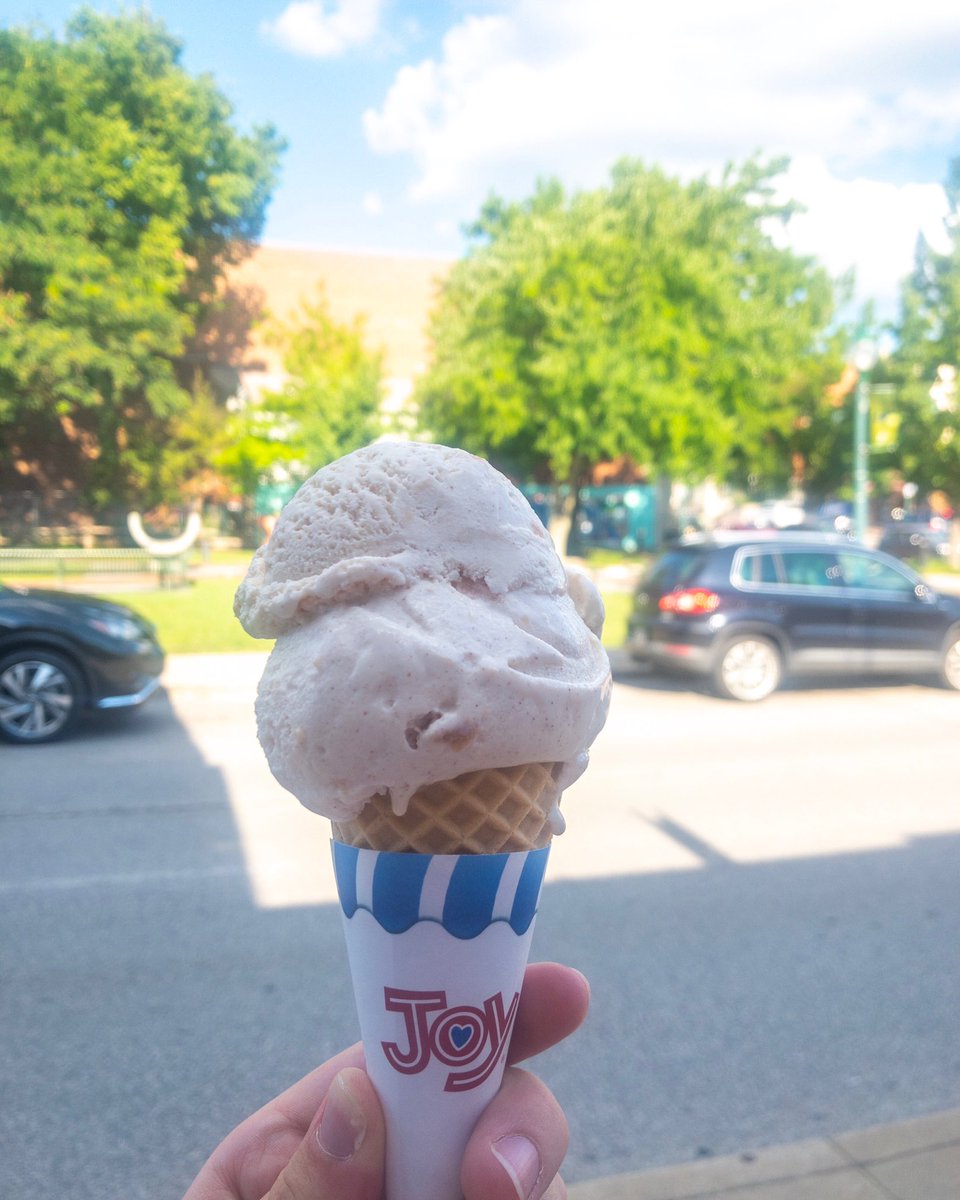 Come sneak in a taste of fall by trying out our new Cinnamon Apple flavor! It’s cinnamon ice cream with apple chunks throughout!
