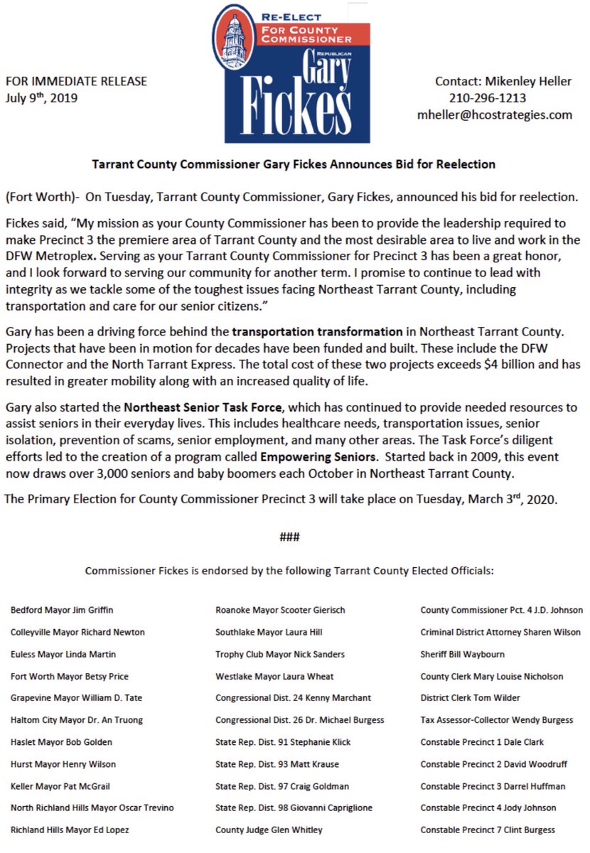 Commissioner Gary Fickes tweet media