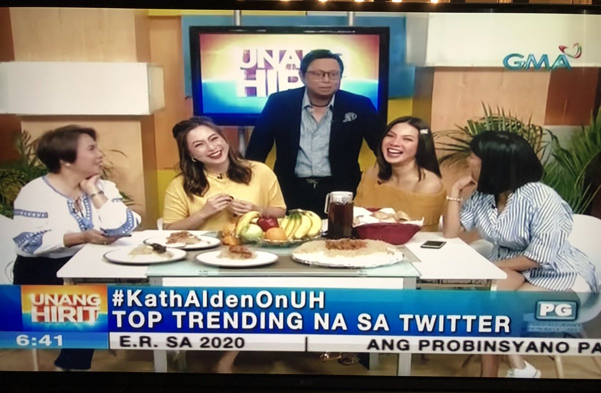 SujiniHeaven's tweet photo. Yung top trending talaga. Keep this team-up full with good vibes. 

#KathAldenOnUH https://t.co/2kSz2KRR8j