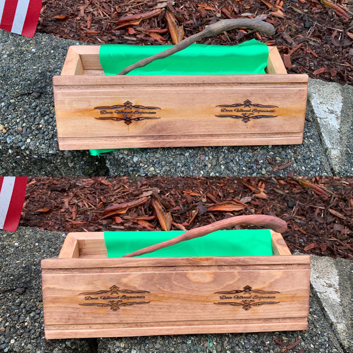 DocsWands's tweet photo. The rarest wands are the Twins. Made from the same wood, sharing a core, totally unique but totally together. My first set of twin #wands #NaturalCollection #00006 and #00007 Solid #OakWood are up on https://t.co/8uMnofdTBq as well as 12 others! #woodworking #cosplay #collectible https://t.co/3SpCHMUnOY