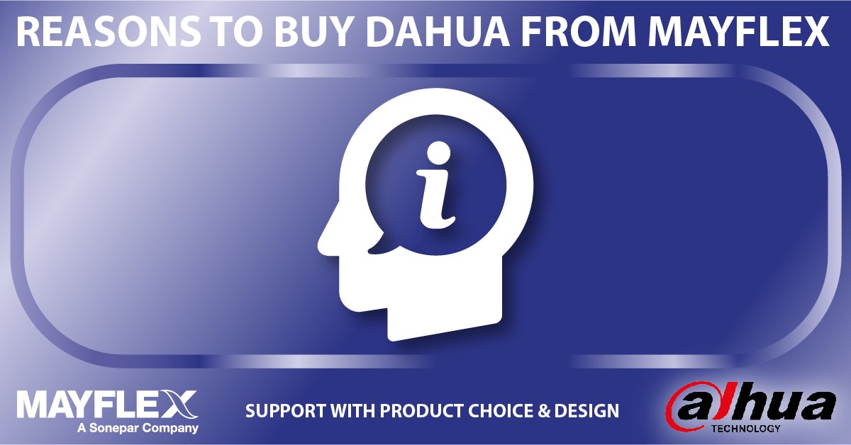 The Mayflex team of security sales experts, are available to offer support on product choice and system design. Suggesting the Dahua products best suited to a project’s requirements. bit.ly/2XK9LIG