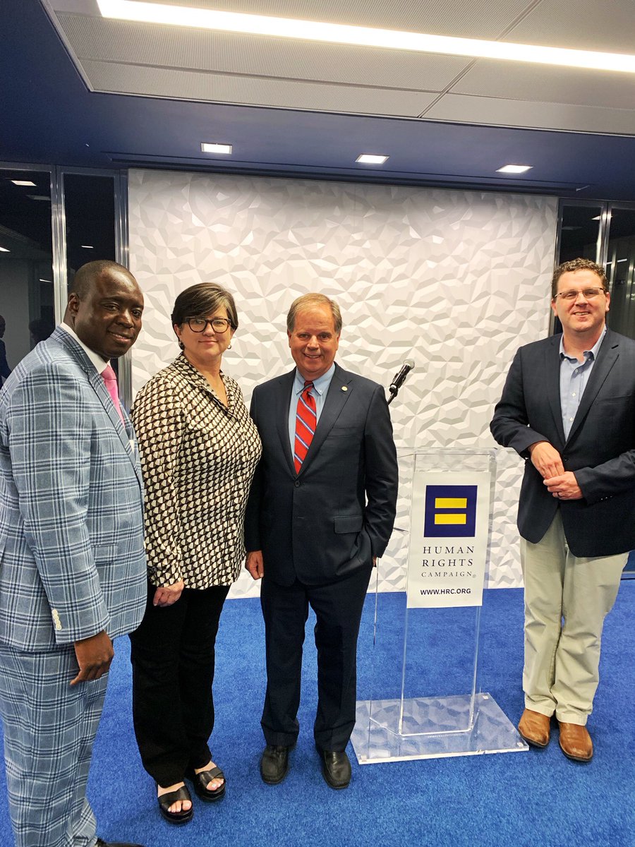 Senator Doug Jones at HRC HQ