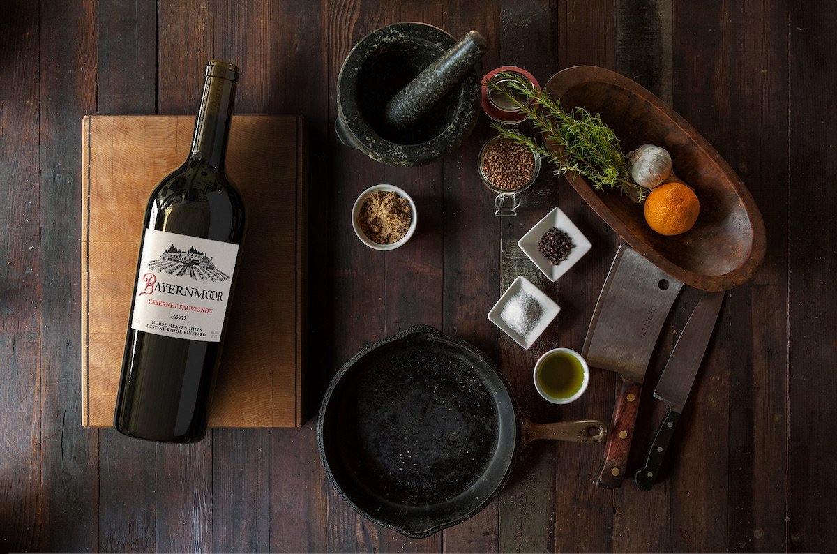Need a big, bold wine that pairs well with meaty, summer cook-out? Our award-winning 2017 Cabernet Sauvignon has big flavor... perfect for pairing with well-marbled tenderloins and juicy ground chuck burgers! Order 2+ bottles today and get free shipping. bayernmoor.com/products/2016-…