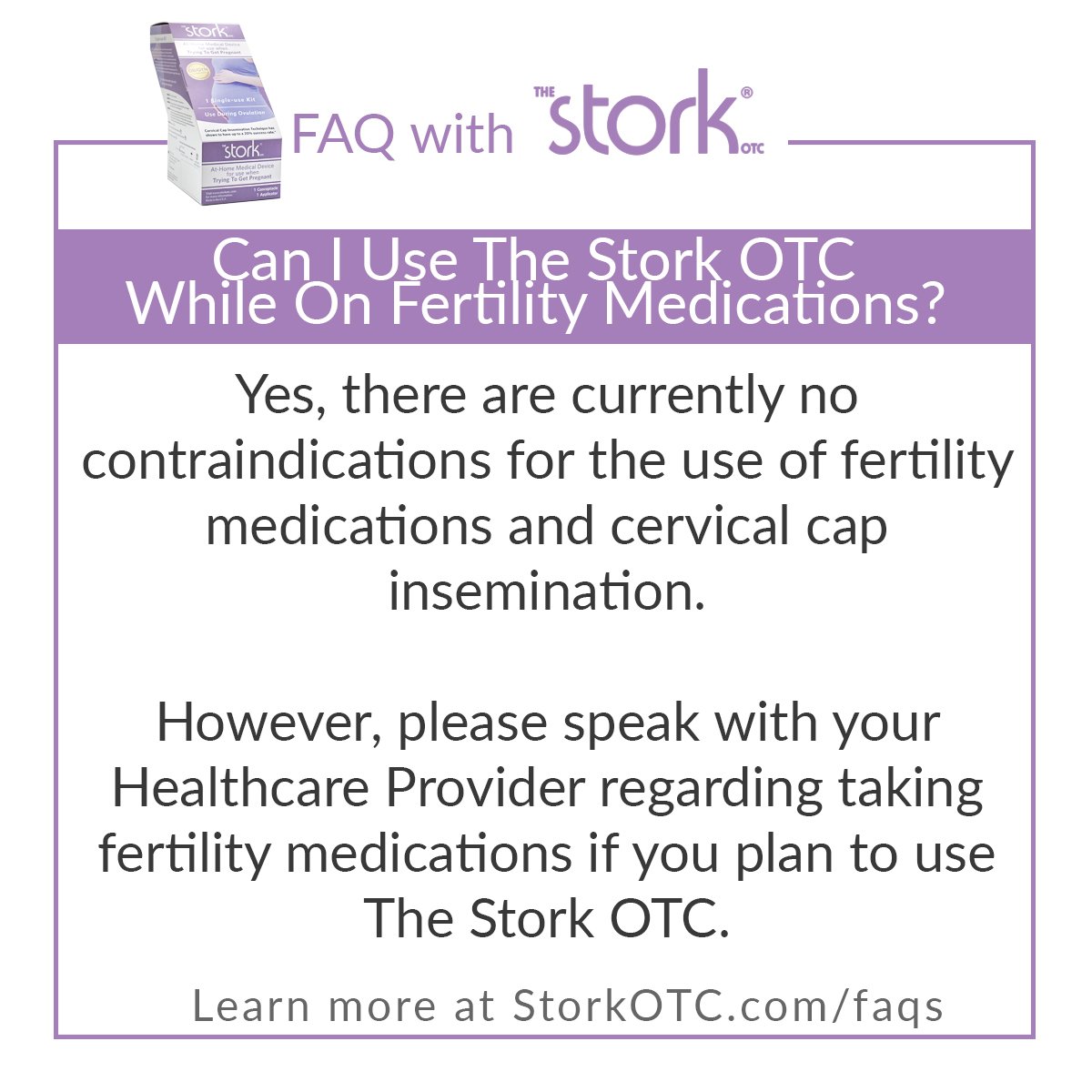 For more answers to frequently asked questions about The Stork OTC, visit our website storkotc.com
#FAQFriday #StorkOTC #TTC #tryingtoconceive #tryingtogetpregnant #infertility #fertility #overthecounterconceptionaid