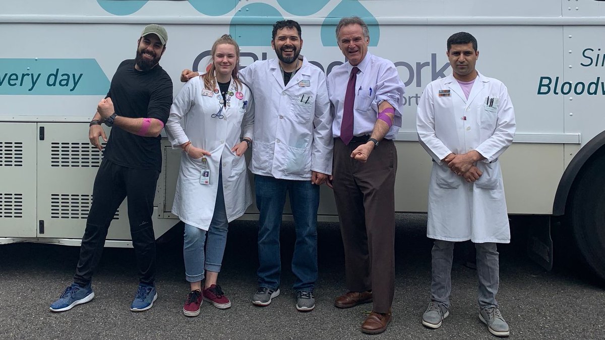 The good folks with <a href="/BloodworksNW/">Bloodworks Northwest</a> dropped by BC today with their bloodmobile. They do such important work for our community and I learned that you can save up to three lives with one donation. #GiveBlood #SaveLives