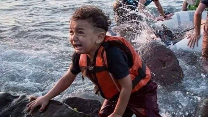 "If it was your son
you would fill the sea
with ships all by the millions
acting as a bridge
to get it through.
But don't worry,
He's just a child of lost humanity,
of dirty humanity, 
which makes no noise.
He is not your son.
Sleep peacefully,
it's not yours."

— Muhammad Najem