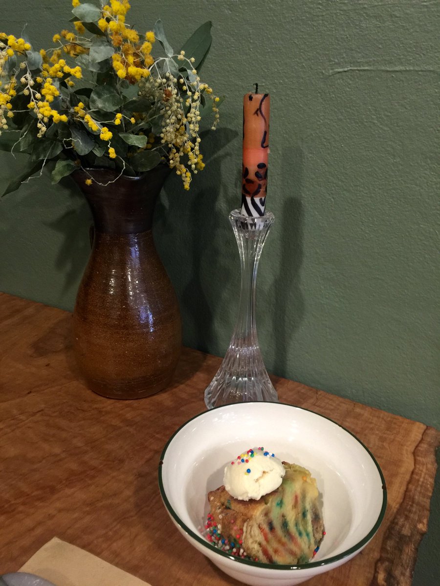 joylawn1's tweet photo. Scrumptious fairy bread and butter pudding #BushSydney Just opened at 55 George St Redfern https://t.co/7mm0g6yOhQ