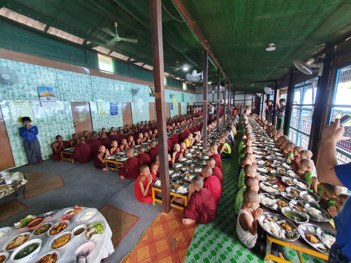 Golden_express1's tweet photo. Every month, the entire Golden Express Tours donates a particular amount of money or goods to monasteries and schools.

Last month, we visited and donated to Lotaya Hinthada Kyaung Tike, a monastery and meditation center located in Shwe Pyi Thar township in #Yangon. https://t.co/r9m6ID5SyN