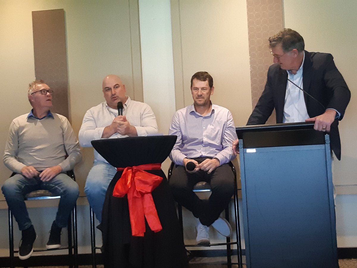 crazythainame's tweet photo. Some hilarious stories being told... #sorecheeks
#Daniherdrive #fightMND https://t.co/MBfW7jOGjg