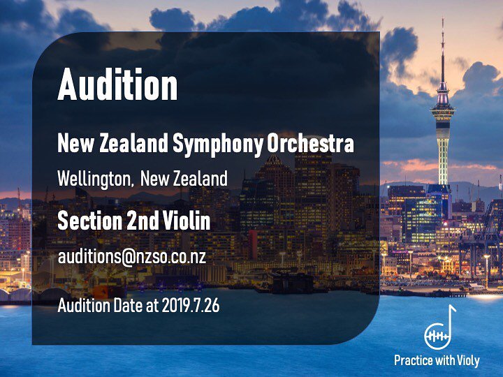 ViolyPractice's tweet photo. The recorded auditions due by July 26, 2019
Live applications close on July 26, 2019
Live audition date is August 1, 2019
Check the detailed information by https://t.co/Ndgsz7U6Bz
#ViolyPractice #audition #violin #orchestra #symphony #wellington #newzealand #classicalmusic https://t.co/mC8eZacZR7