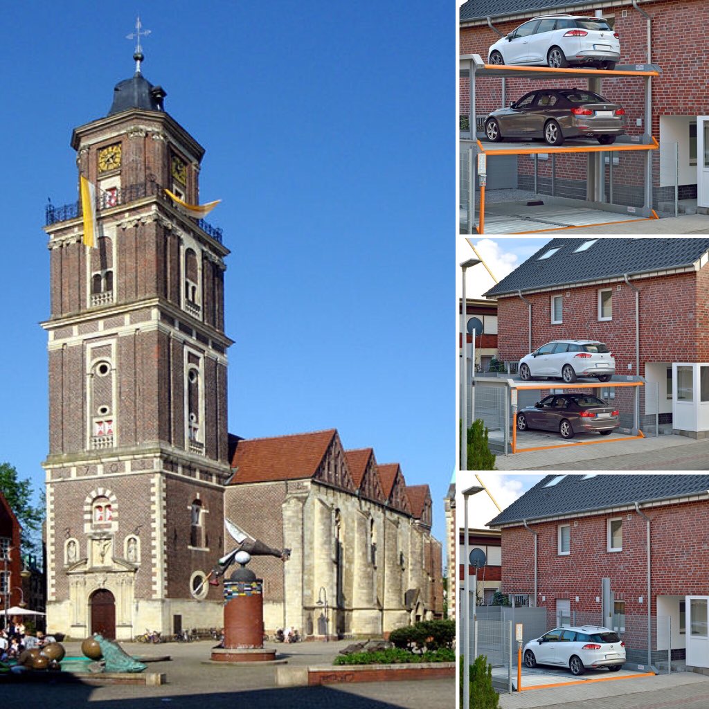 klausmultipark's tweet image. KLAUS Multiparking - Parken mit #MultiBase G63 in #Coesfeld 
#KLAUSMultiparking bietet hier eine sehr platzsparende, unkomplizierte Lösung: Die 3stöckige Parkanlage stellt 6 Parkplätze im Freien zur Verfügung. Foto St.Lamberti © Günter Seggebäing, Wikimedia Commons, CC BY-SA 3.0”