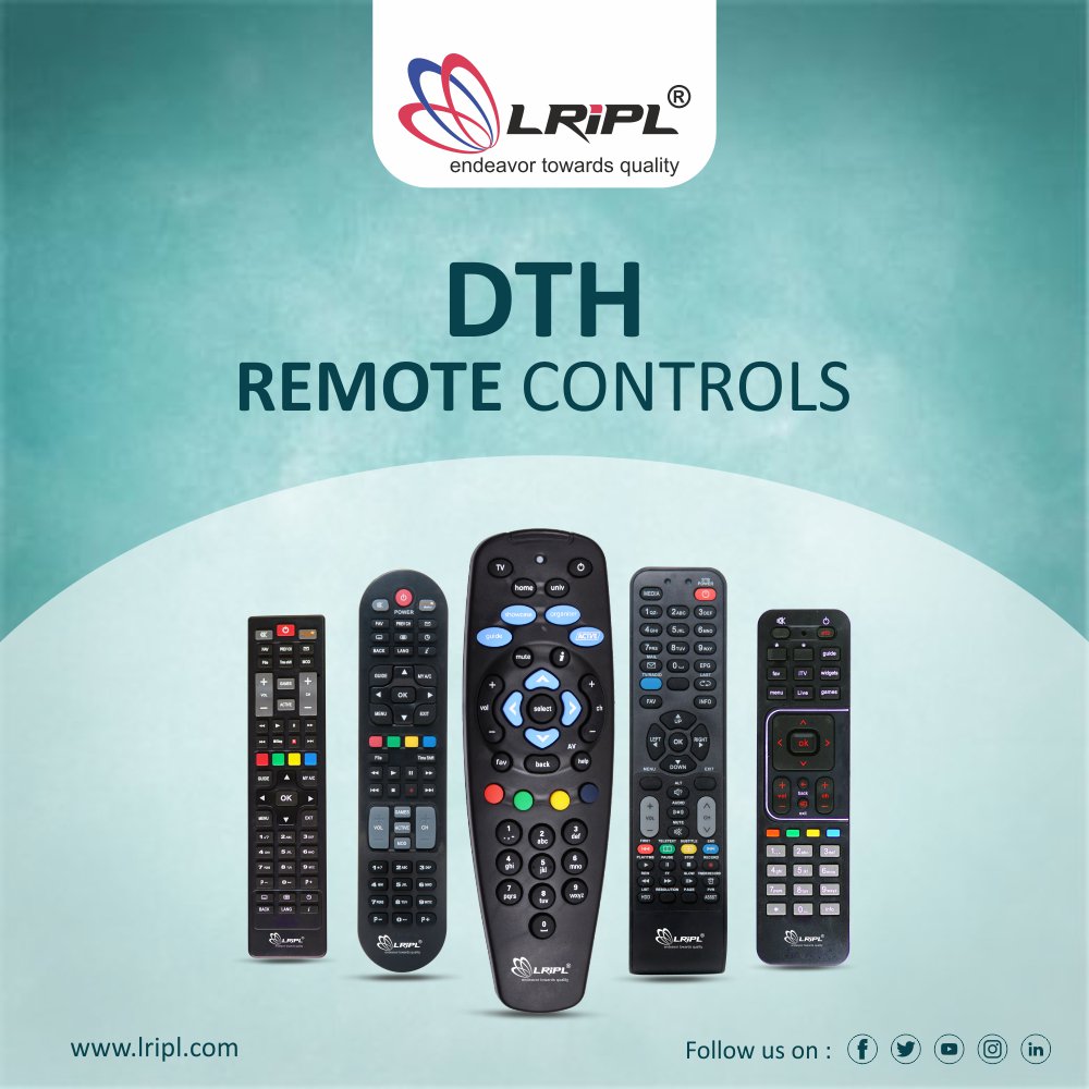 LRIPL's tweet photo. Explore our most compatible range of DTH remote controls at https://t.co/Tscaq5FY9Q 
"Experience the excellence in your Hands"🙂
#LRIPL #RemoteControl #DTHremote #settopboxremote #chareger #adapter https://t.co/3zCiuExFkg