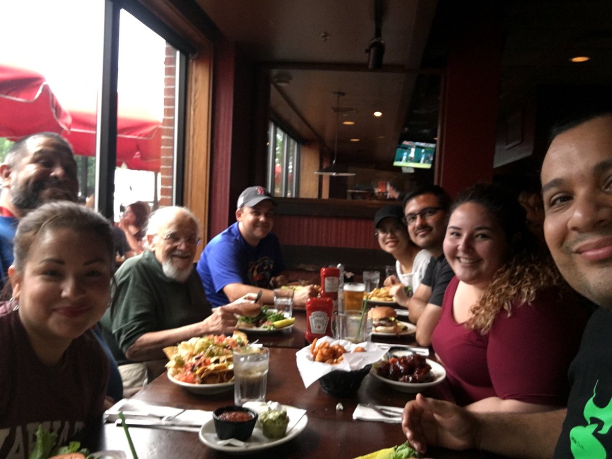 Dinner with one of my professors.