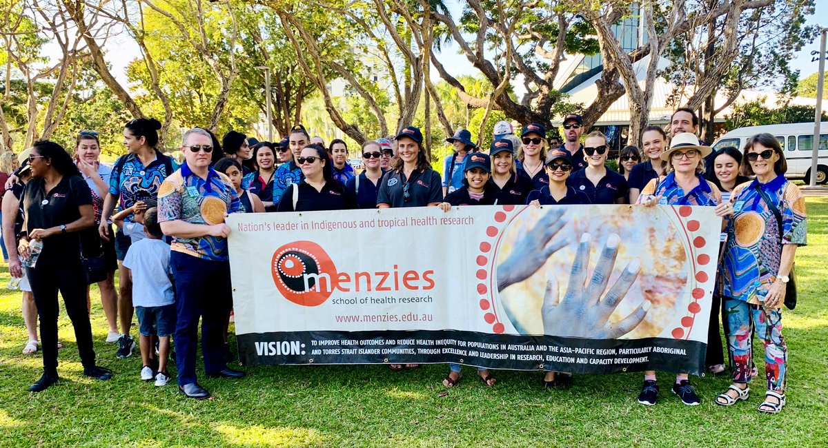 BlakeRepine's tweet image. The @MenziesResearch team is ready for the @naidocweek March on #Darwin #NAIDOC2019