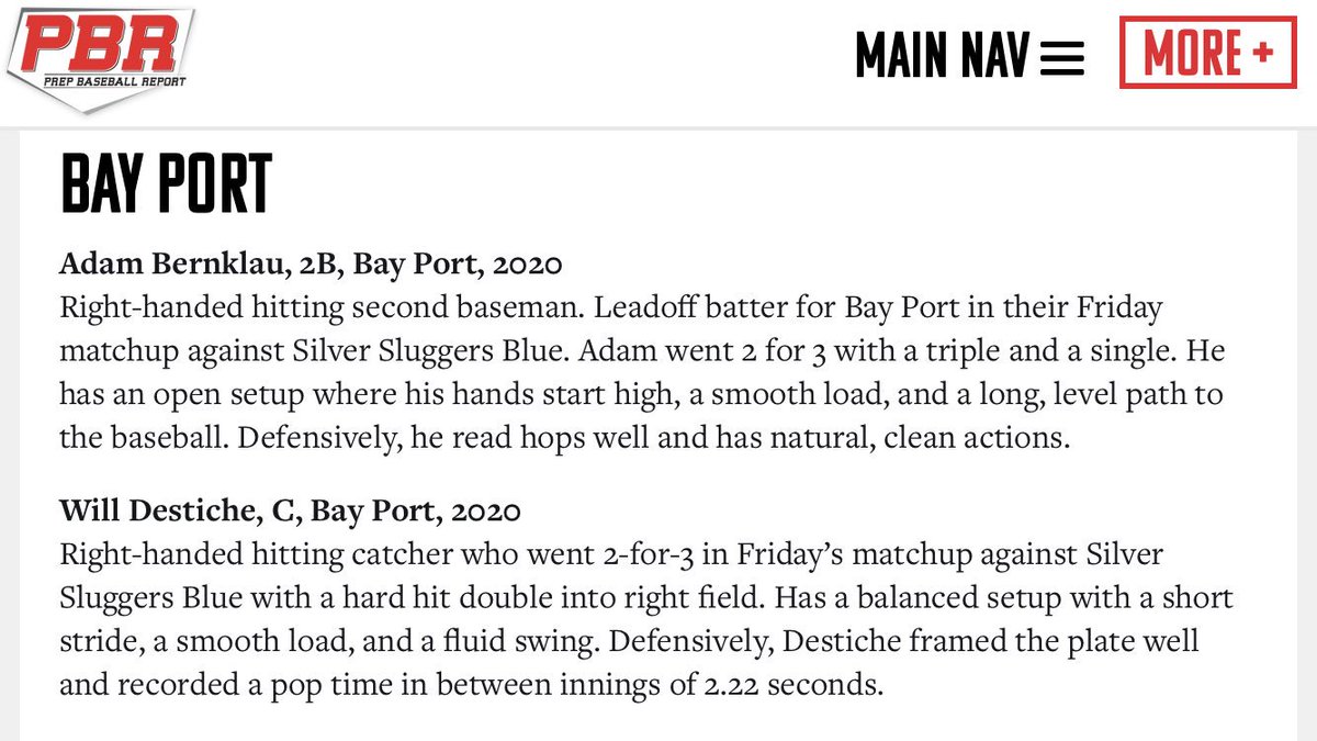 bayportlegionbb's tweet image. Two of our available 2020s receiving some praise from @PBRWisconsin @FlatgroundBats