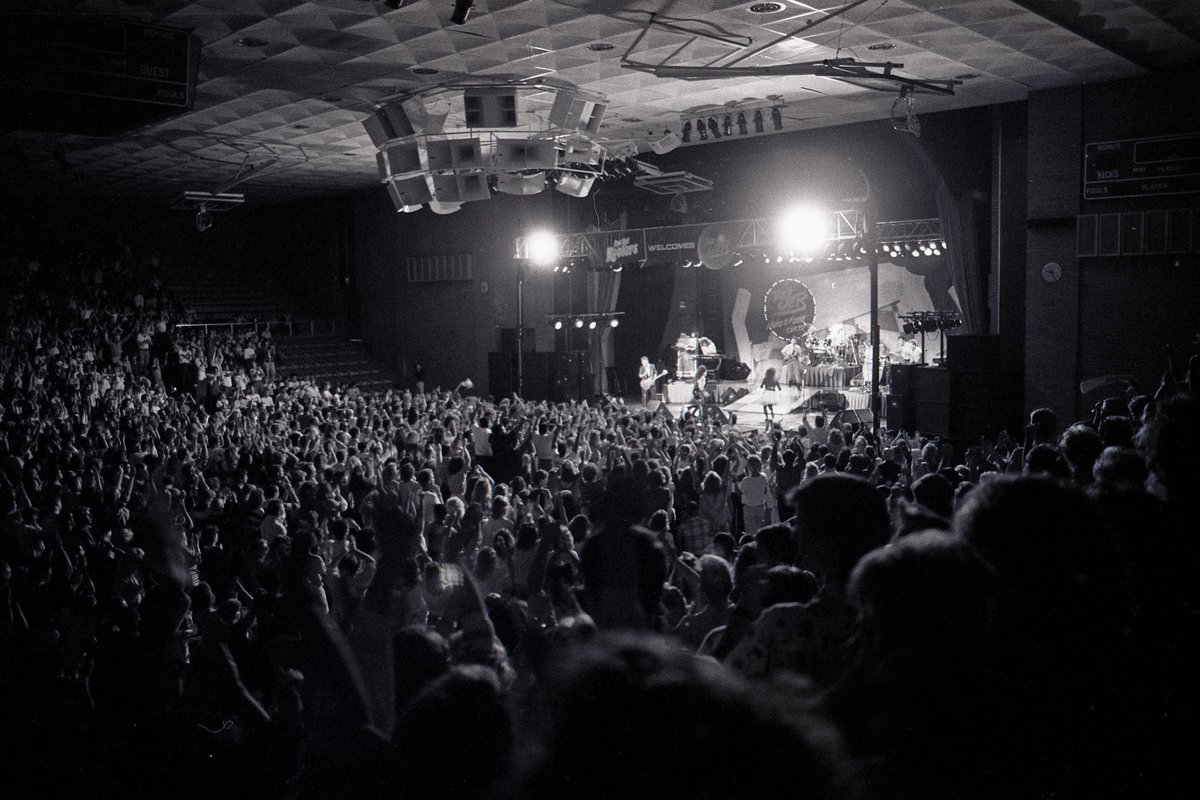 Throwback to this photo of the Jets performing at Ricks College in 1988. What concerts have you attended during your time at college? #RicksCollege #BYUI