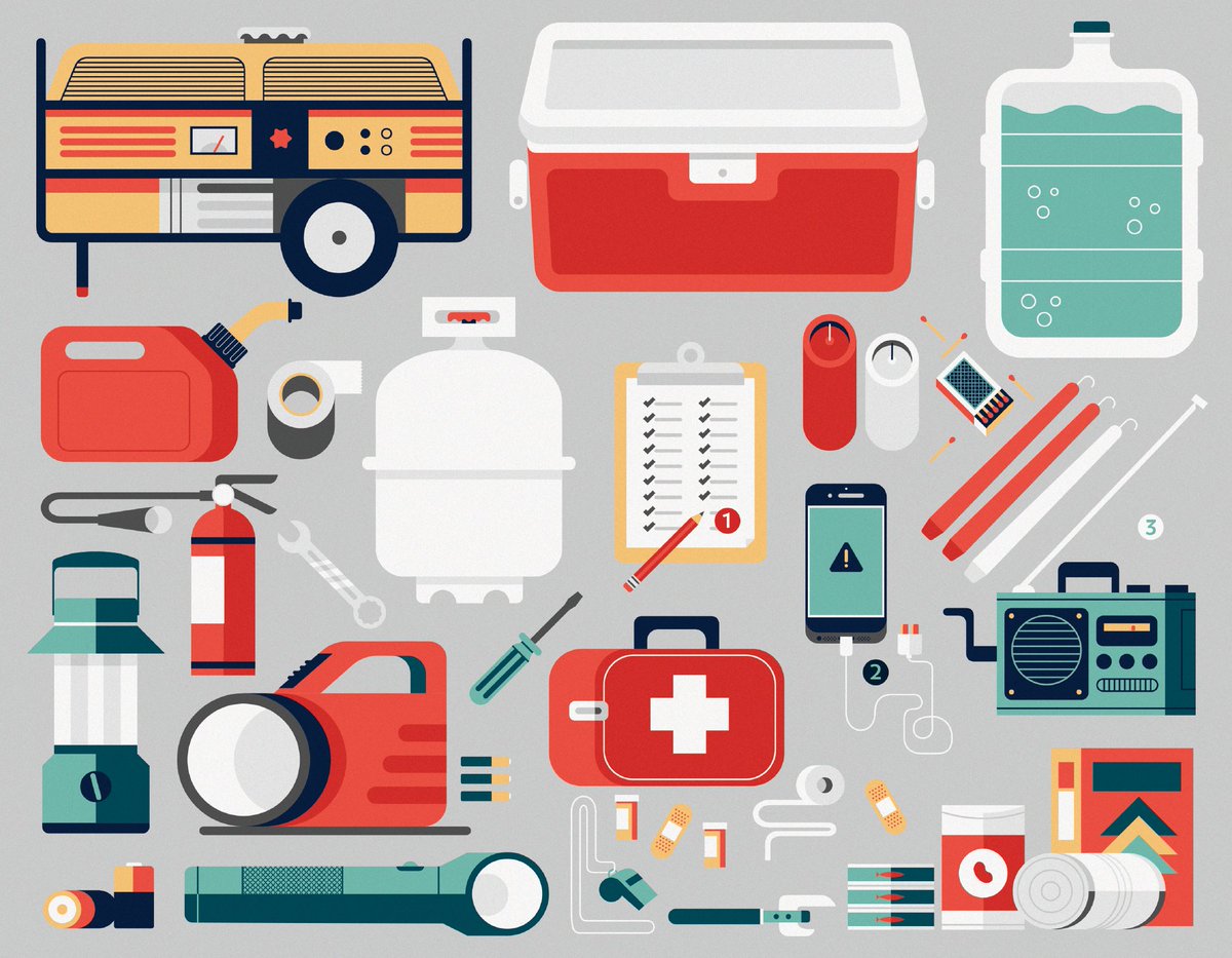 nolaready's tweet photo. If you do not know what to have in your emergency supply kit, here is a list items you will need: Non-perishable food, water, prescription medications, can opener, flashlight &amp; extra batteries, matches or lighter, first aid kit, radio, books &amp; games. https://t.co/0wbQnQhJpY