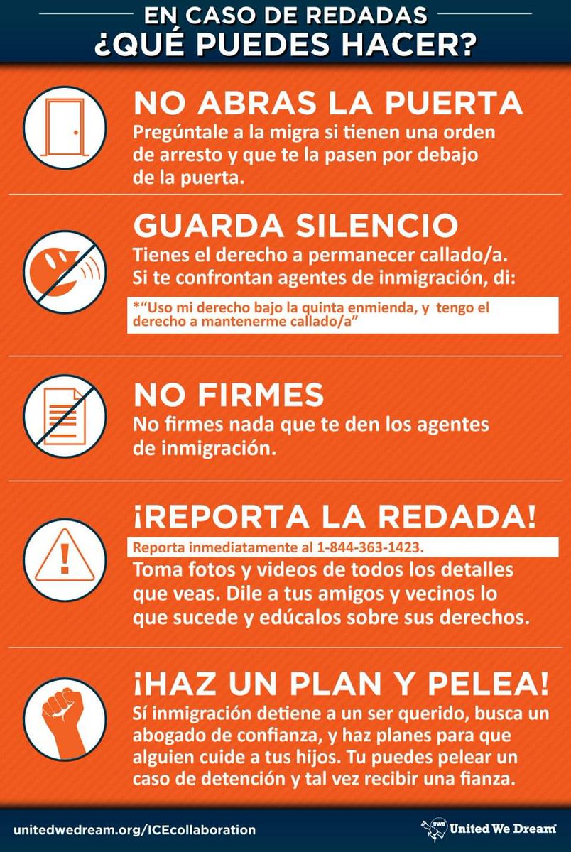 KenZEdAustin's tweet photo. @ICEgov raids begin Sunday. Know your rights and use them. #heretostay #AbolishICE @KarenInATX_ .@MontseTXAFLCIO @maestropina @TrasellEdAustin @EdAustin_TX @vlnzl @aratisingh @AISDSupt  @AISDMultilingue @profe_c @rweingarten @ https://t.co/bIPw1830qy