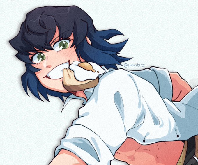 tama 📌 comms!さんがTwitterに投稿した嘴平伊之助(鬼滅の刃)のイラスト。