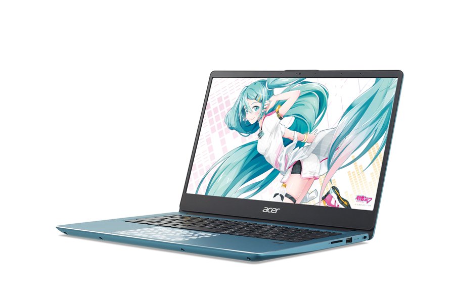 ツクモネットショップ 初音ミク ノートpc本日7月12日発売 Acer Hatsune Miku T Co Tuglcepfxz 人気イラストレーターあごなすび氏のイラストをパソコンの壁紙やパッケージに使用 初音ミクのイメージカラー ブルーグリーンのノートパソコンです