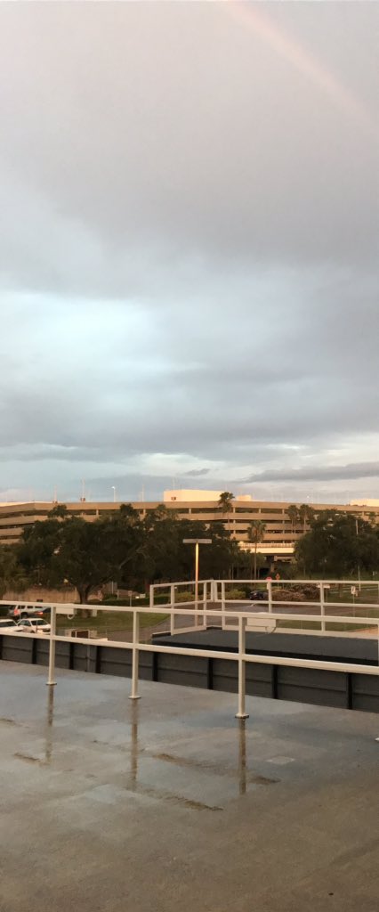 mmonn's tweet photo. Landed @FlyTPA terminal E and decided to walk to the main terminal.  Pleasantly shocked by a double rainbow!! https://t.co/xWjyYkU4SO