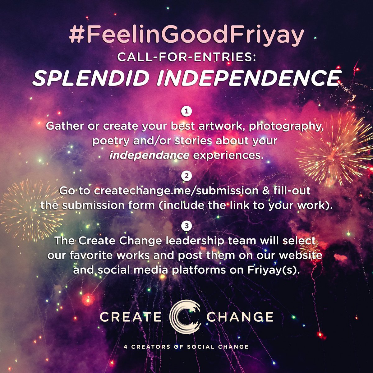 createchange_me's tweet photo. Looking forward to hearing about your personal 'stories of independence' ๐ซ Accepting entries now at https://t.co/VxXdR0uecO ๐งก๐ We look forward to hearing from you!! #ChooseToBeFree https://t.co/N31tq9n9Ei