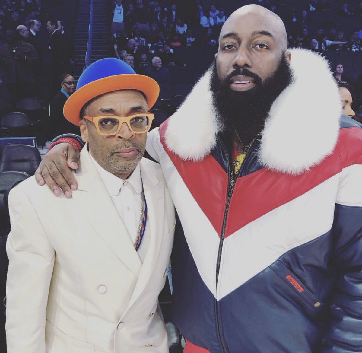 Russell Westbrook and James Harden after they retire as Rockets together