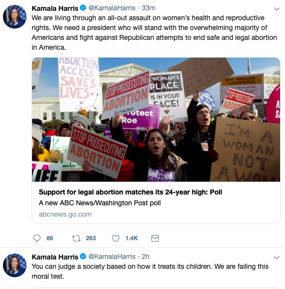 NotKennyRogers's tweet photo. Absolutely insane that a presidential candidate doesn't understand the hypocrisy of posting these two tweets back to back: https://t.co/yZ3lcvOGIi