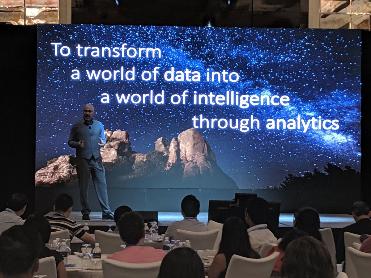 SASAsiaPacific's tweet photo. @NCShadi talks about the pace of innovation and value of data at the opening keynote #SASAnalyticsinAction  @SASsoftware #AI #Analytics https://t.co/bpEOyjbshF