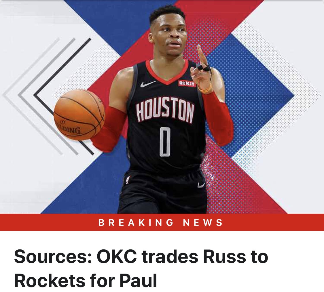 HoopsJunction's tweet image. Russell Westbrook is officially a Houston rocket 🚀! Can Russ be the missing piece to Houston winning a championship?