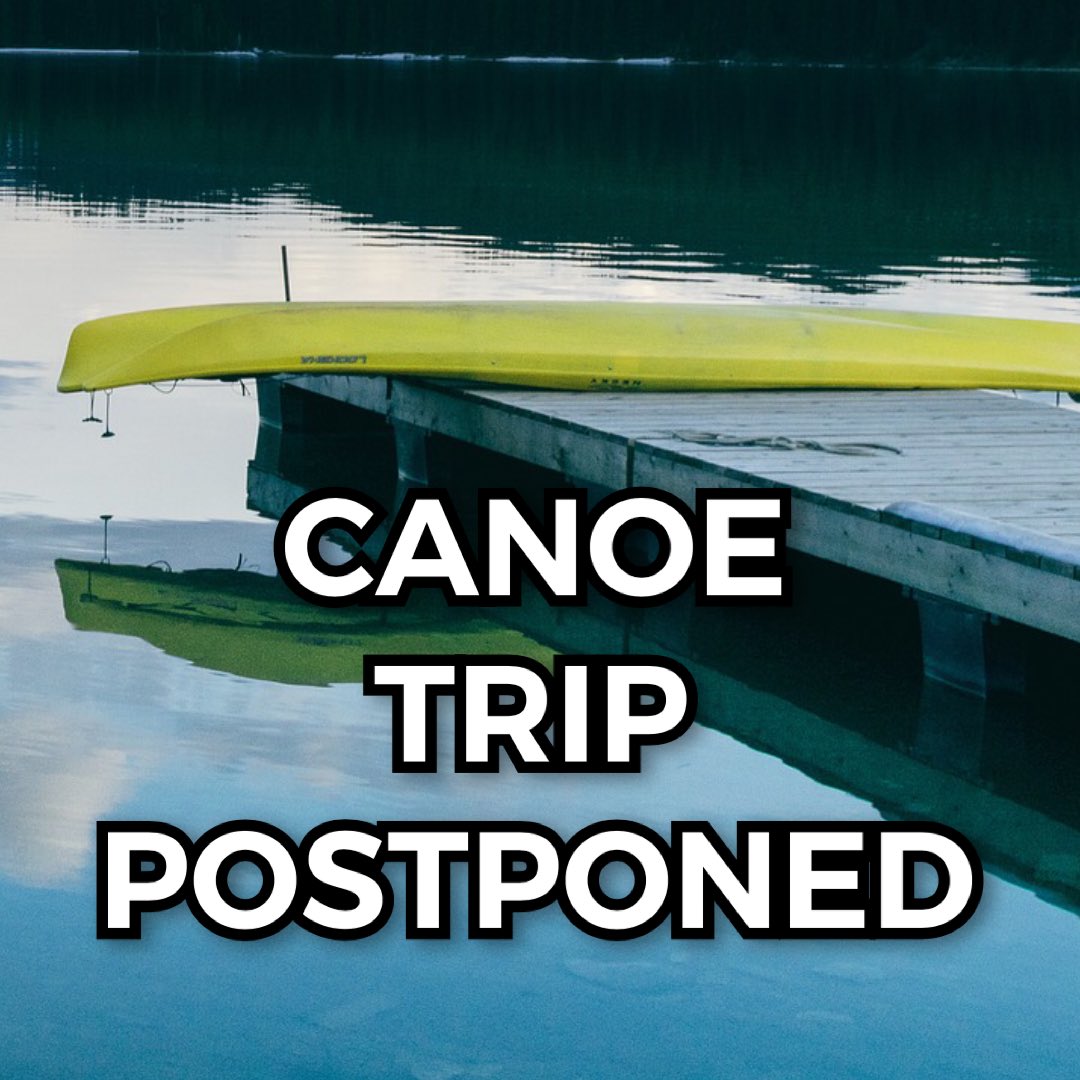 clvrystudents's tweet photo. It looks like we’re going to get some pretty intense weather this weekend so we are postponing the canoe trip. Stand by for more info https://t.co/t1mgPJHDCN