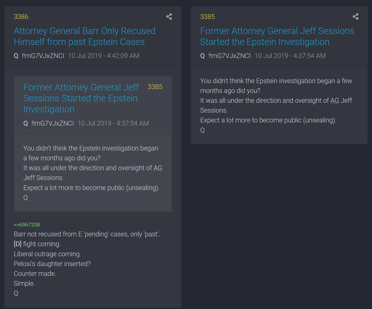 Q tells us that it was Jeff Sessions who began the new Epstein investigation He will be vindicated in the future Trust Sessions  #QAnon  #WWG1WGA  #GreatAwakening  #DarkToLight  #Epstein  #JessSessions