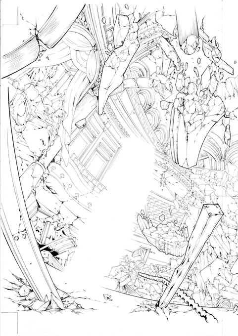 マズレ一話目から破壊描写がバンバン出てくるんだけど、それをドンドコこなしていくアシさんに脱帽 