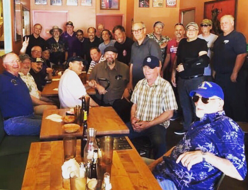 saints_info's tweet photo. The Class of 1974 had lunch this week at Ponce’s with Saints Legend Mr. John Bowman! @Saints_ThePit @STAnewspaper @stadirtbags @stavarsoccer @STAvolleyballsd @SASaintsFB @stahoops @STAOLPSurfTeam @STAswim @sta_ultimate @STASTRENGTH @STAsport_update @saints_lax @Saints_TFXC https://t.co/6ClS2rb1QT