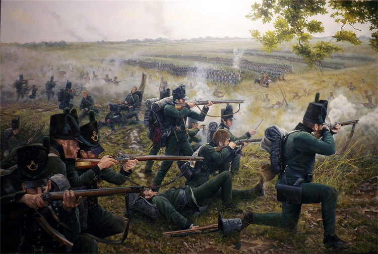 ArtClauzel's tweet photo. 95th Rifles. La ultima carga. @The_95th_Rifles   @2ndBn95thRifles .
Seguimos mostrando obras de la Batalla de Waterloo 1815 @ArtClauzel https://t.co/y2I2cxfxfG
