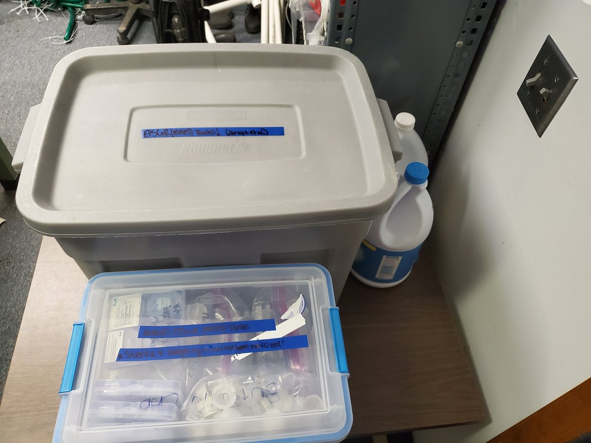 HanschuJanaye's tweet photo. Almost ready. Just a few more samples to pre-label and fill 30 tanks with some yummy lake water. Then go time! Also, beautiful night at @KUFieldStation. #MAPS2019 #MAPSTANKS #HABs @KansasEPSCoR https://t.co/Tdg5aiK99i