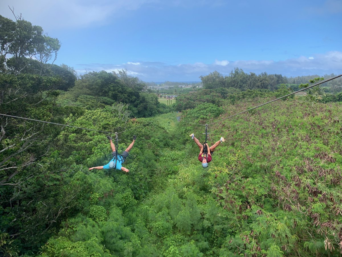shelbyconstable's tweet photo. guess i can finally cross ziplining in hawaii off of my bucket list 🤪 (this is from monday) #alwaysclimb #climbworks https://t.co/1u9lRCBz18