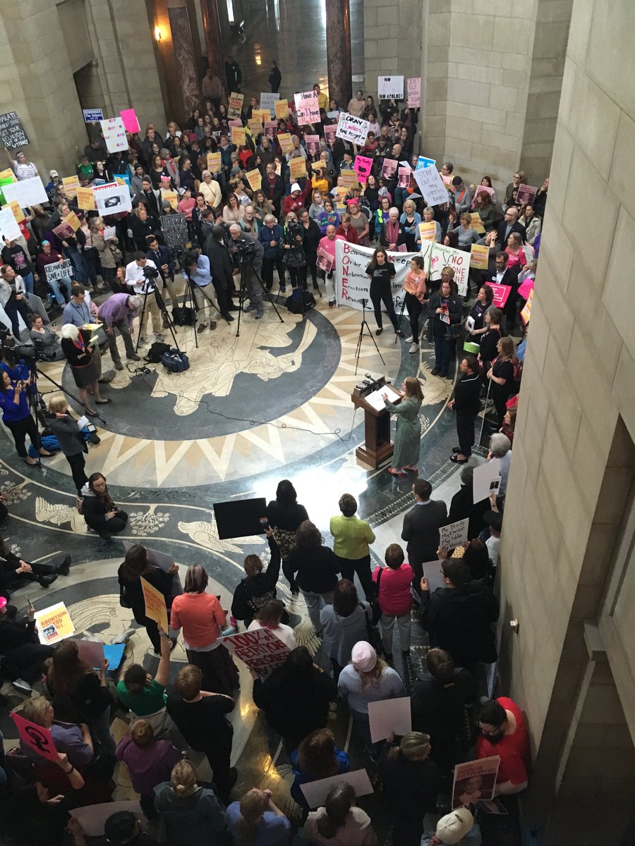  Speaking in the rotunda to hundreds of cheering, fired up, impassioned Nebraskans at the abortion rights rally as more states pass stricter limits on reproductive rights. I cannot describe the strength of the energy that day and how much that sustained me going forward.