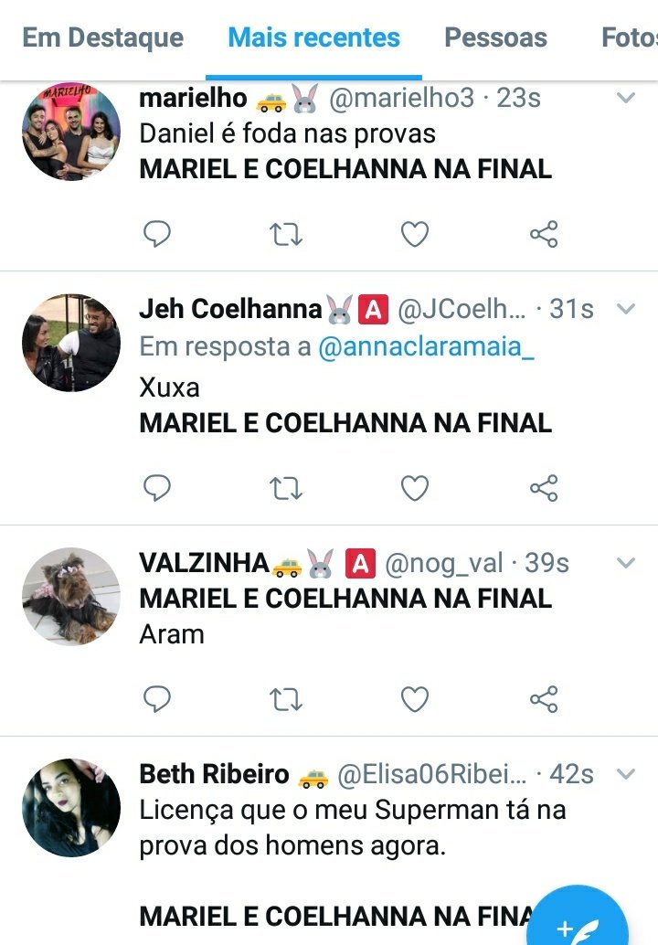 Eline_euzinha's tweet photo. Que torcidinha suja.
Usaram TODOS do lado A, pra tentar levar os embustes pra final.
E agora descartaram #Manju e #Dredri
Espalhem isso nas outras redes sociais.
@TorcidaPAULA
@marcelotuitta
@Atazanei
O povo do Facebooke do Instagram, vão amar. SQN
#PowerCoupleHOMENS https://t.co/TWU2enHU9i