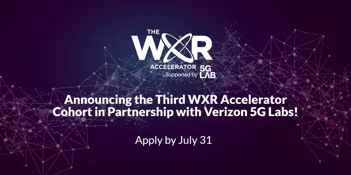 Are you a female founder or does your company have gender diverse leadership in #VR/#AR/#AI? Then APPLY NOW to the 3rd <a href="/WXRfund/">WXR Fund</a> Accelerator Cohort 👉 bit.ly/WXR-Apply-3rd-…