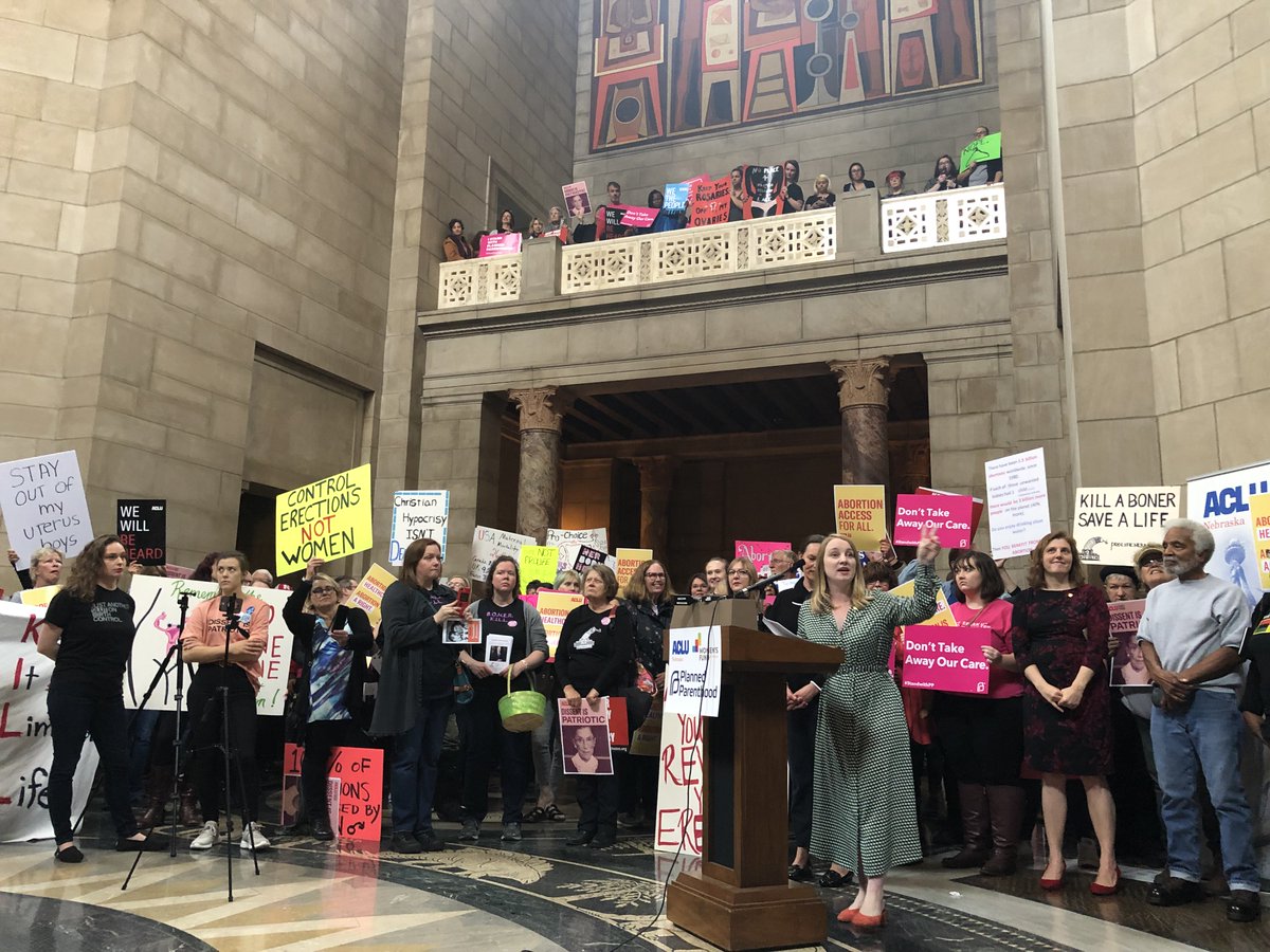  Speaking in the rotunda to hundreds of cheering, fired up, impassioned Nebraskans at the abortion rights rally as more states pass stricter limits on reproductive rights. I cannot describe the strength of the energy that day and how much that sustained me going forward.
