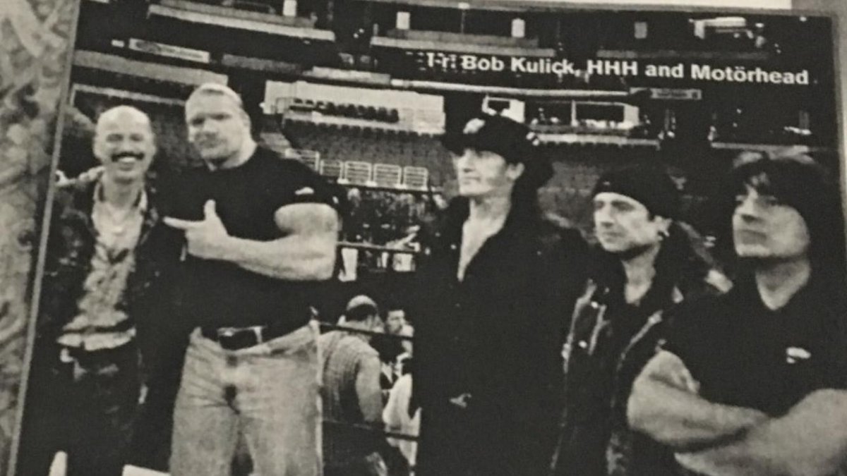 Throwback Thursday
One of my Greatest Memories 
February 2000 !!! 
Hanging out with Motörhead and WWE Superstar HHH in the ring waiting to see and hear the spectacle of HHH’s  entrance theme “ THE GAME” Produced by Bruce Bouillet and I and Performed by Motorhead and Yours truly !