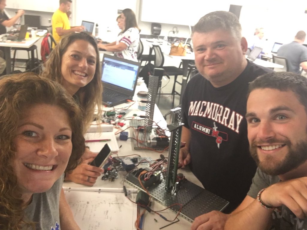 cgarrison5526's tweet photo. Soo, elevators really push our buttons.   Build it. Sensor it. Motor it. Program it.  Celebrate it! @PLTWorg @gibc919 @LJ_Bailey_2 @DarinReiter @VITALK12 @slagle_jeff #allthebuttons #FutureReadyPCSS #elevatorshavetheirupsanddowns https://t.co/ShxmJBOOW5