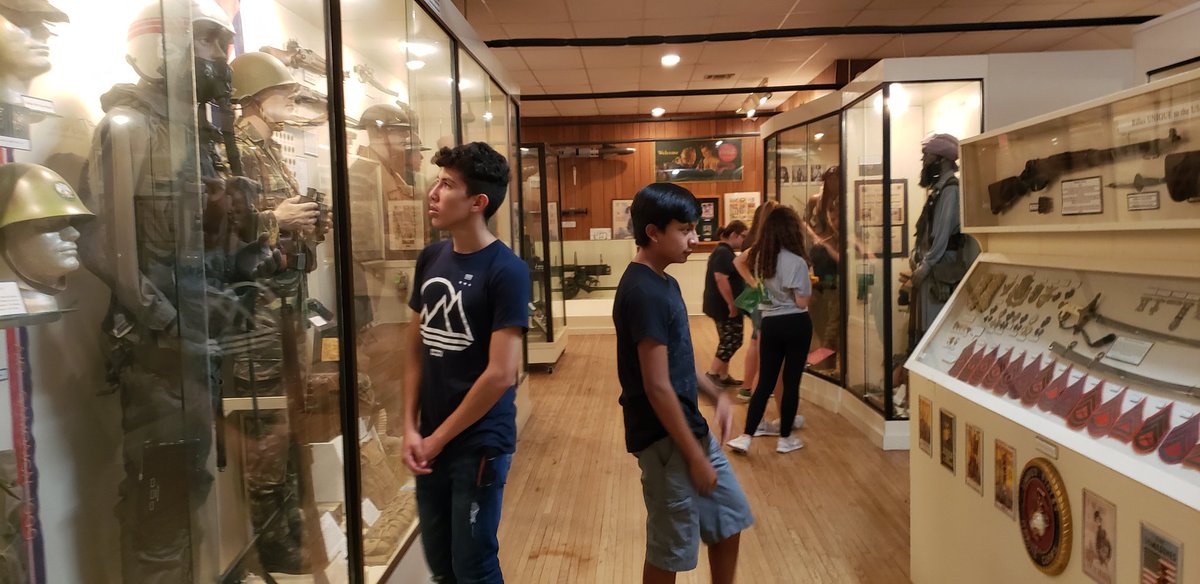 unttrioub's tweet photo. Day 3: The students got to walk through every war the U.S. has ever fought in. It was an experience to see everything and be able to talk to the vets and hear their stories. #TRIOUB #UNTTRIO #UBSummertime #collegetour https://t.co/cPhBBvhkjB