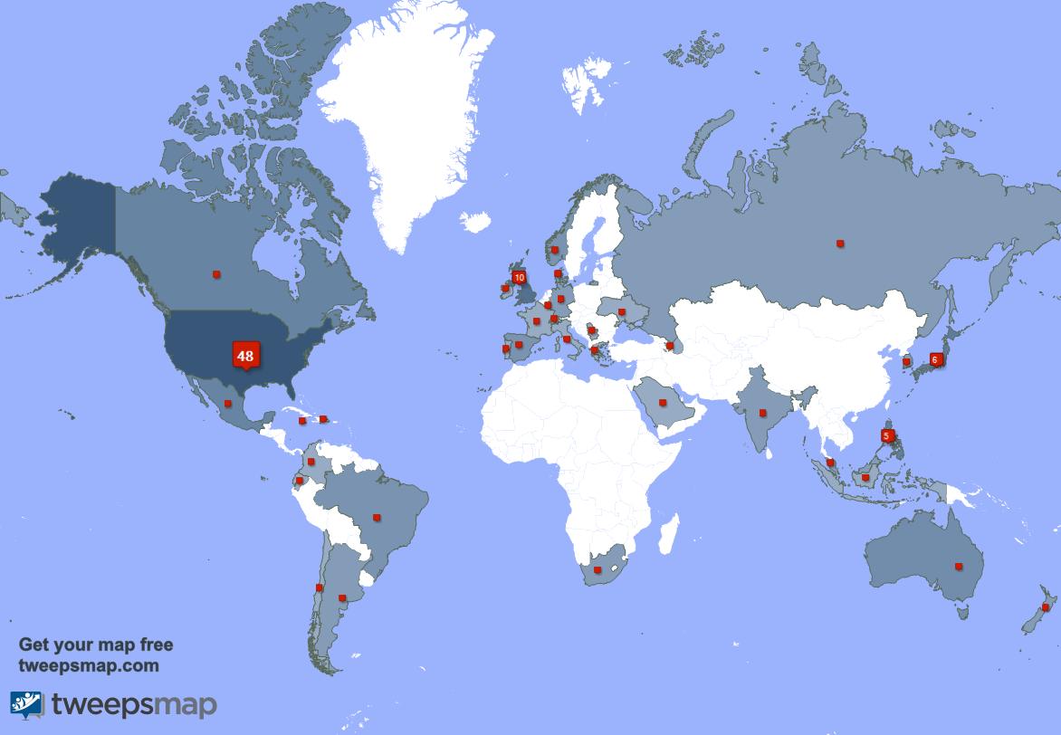 Special thank you to my 9 new followers from UK. last week. tweepsmap.com/!noctising