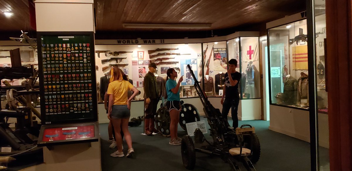 unttrioub's tweet photo. Day 3: The students got to walk through every war the U.S. has ever fought in. It was an experience to see everything and be able to talk to the vets and hear their stories. #TRIOUB #UNTTRIO #UBSummertime #collegetour https://t.co/cPhBBvhkjB
