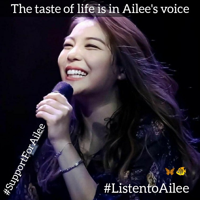 HISOL9's tweet photo. The most beautiful voice 🦋🐠
#SupportForAilee
#JusticeForAilee
#staystrongAilee
•••
#ailee 
#에일리
#amylee
#goldfish 
#aileeonline 
#itzailee 
#aleean
#aileeans
#李藝真
#エイリー
#AiYonce
#diva
#butterFLY
#IAM
#kpop https://t.co/An2JOibIxu