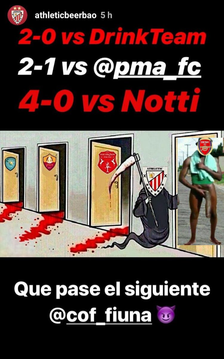 Bienvenidos a la A <a href="/AthleticBeerbao/">Athletic BEERBAO</a> la proxima no se disfracen mas de deBice